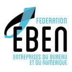 Logo de la fédération EBEN, des entreprises du bureau et du numérique