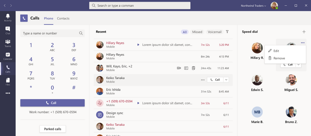 Nouvelles expériences d'appel sur Microsoft Teams