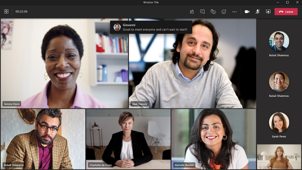 Bulles de discussion dans Microsoft Teams